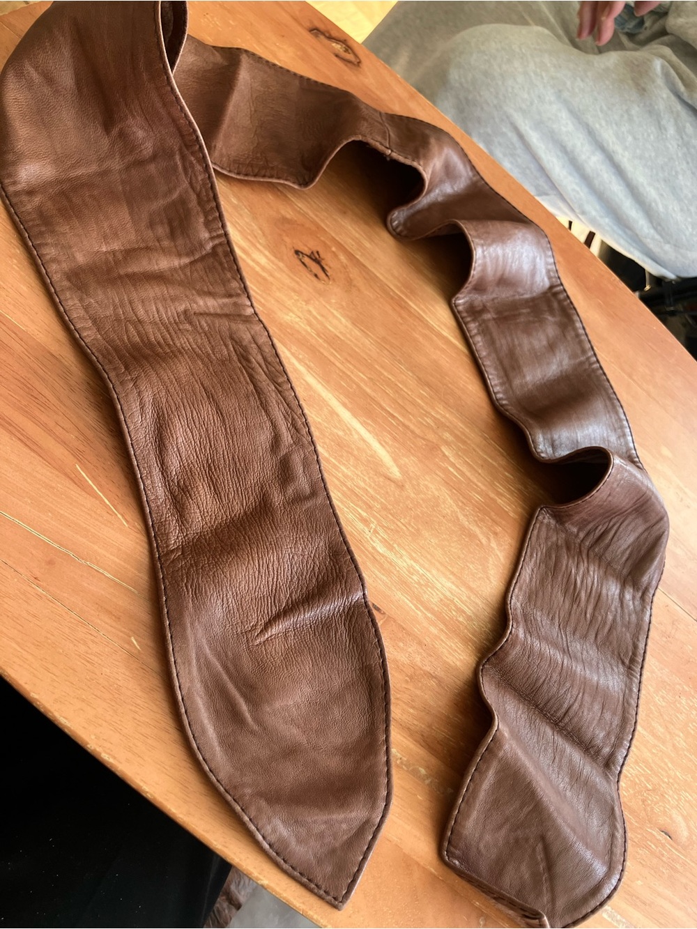 Brown Leather Waist Belt